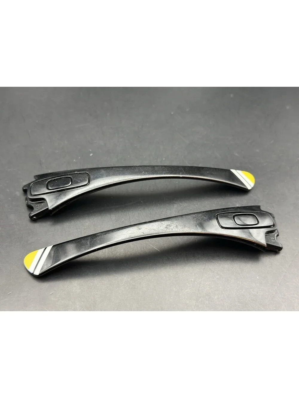 Oakley Hijinx Stussy Polished Black OEM Replacement Arms (w/Icons)